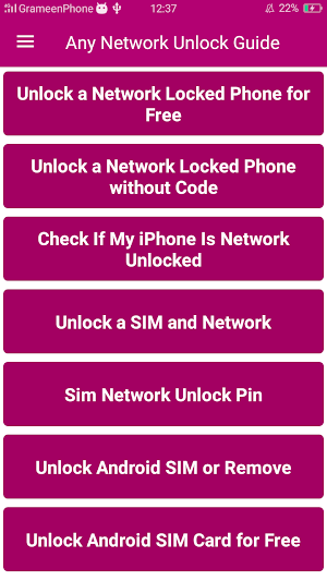 Any Network Unlock Guide Screenshot 0