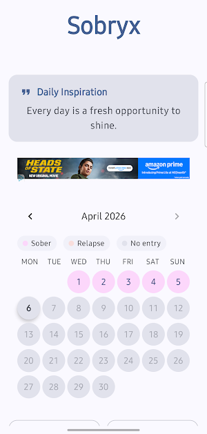 Sobryx - Sobriety Tracker Screenshot 0