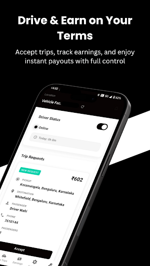 2xCabs Partner Screenshot 0