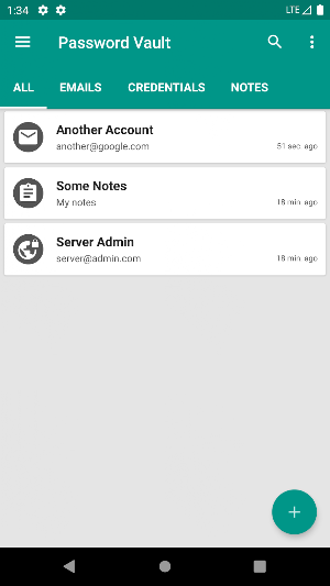 Password Vault Screenshot 1