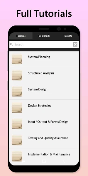 Easy System Analysis and Design Tutorial Screenshot 1