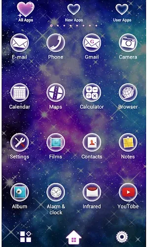 -Diamond Nebula- Theme +HOME Screenshot 2
