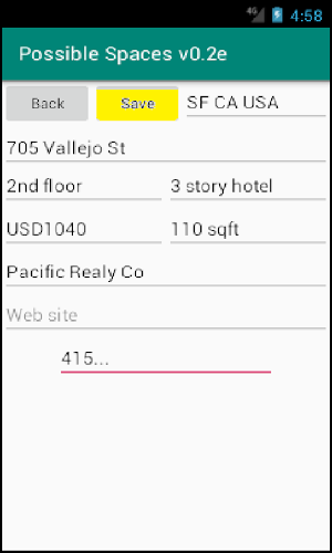 Possible Spaces v0.2e Screenshot 3