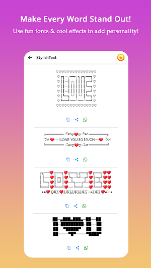 Stylish Text – Fonts & Symbols Screenshot 2