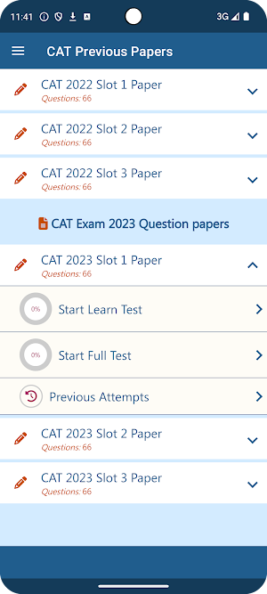 MBA Exam Papers Screenshot 1