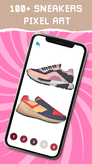 Sneakers Pixel Color By Number Screenshot 0