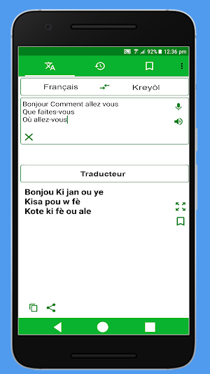 Traducteur Francais Creole Screenshot 1