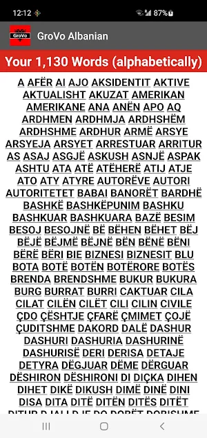 GroVo Albanian Screenshot 2