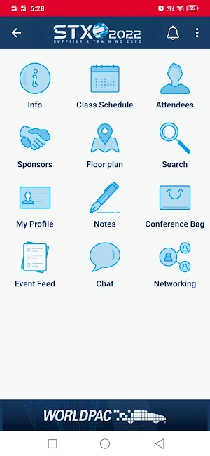 Worldpac Events Screenshot 1
