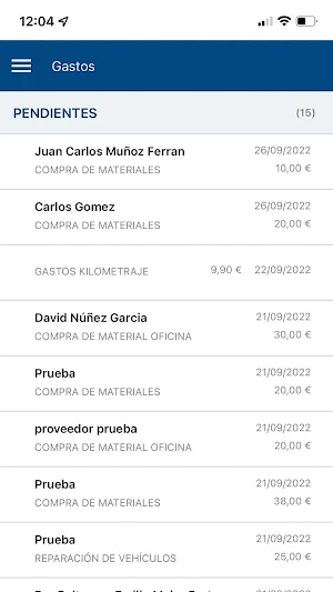 Trigo gastos Screenshot 2
