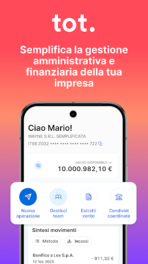 Tot - Conto Business & Finance Screenshot 0