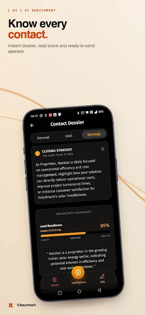 KaunTech: Business Card Scan Screenshot 2