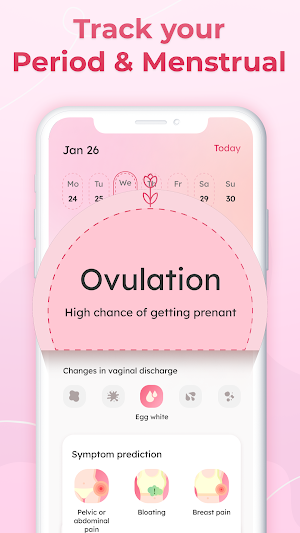 Period Tracker Calendar App Screenshot 1