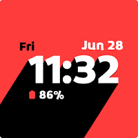 Simple Projected Watch Face