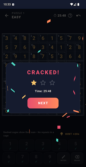 Cage Sums - Logic Puzzle Screenshot 1