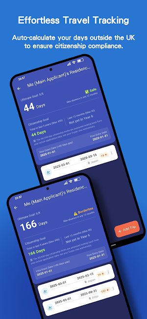 UK Visa Day Tracker Screenshot 2