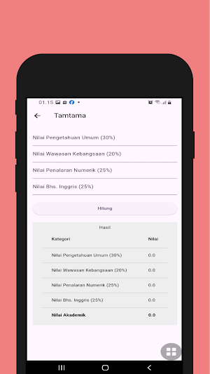 Kalkulator Akademik Polri Screenshot 3