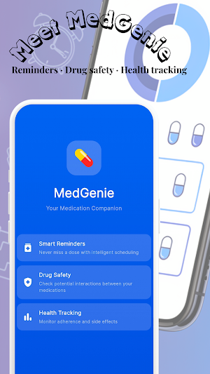 MedGenie: Pill Reminder & Log Screenshot 1
