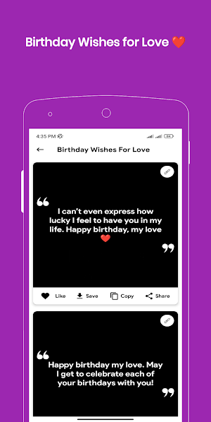 Birthday Wishes Messages Screenshot 1