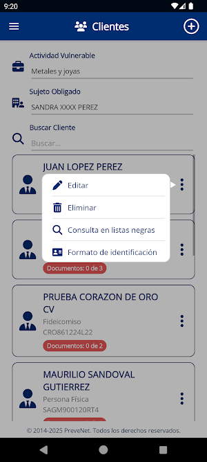 PreveNet Expediente Digital Screenshot 2