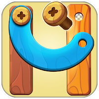 Wood Puzzle - Screw Nuts Bolts