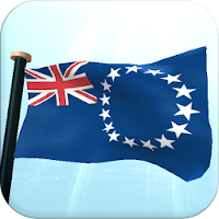 Cook Islands Flag 3D Wallpaper
