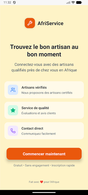 AfriService Screenshot 1