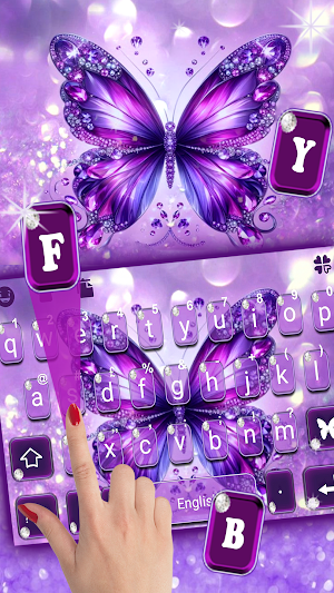 Stylish Butterfly Keyboard Screenshot 1