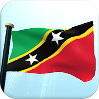 Saint Kitts and Nevis Flag 3D