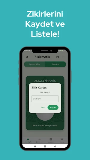 Zikirmatik - Tesbihat Yap Screenshot 2