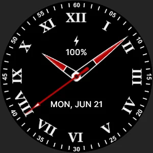 Black Analogue C Watch Face Screenshot 3