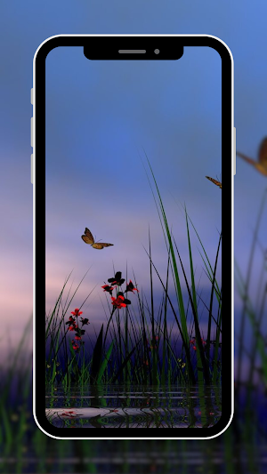 Blue wallpaper Screenshot 2