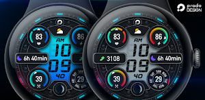PRADO 74 Digital Watch Face Screenshot 0