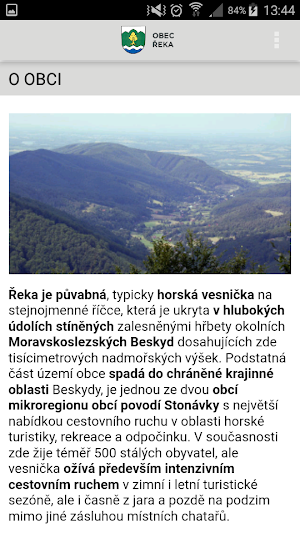 Obec Řeka Screenshot 1