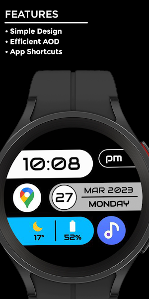 Night 25 - watch face Screenshot 1