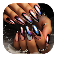 Mirror Tips Nail Polish Design