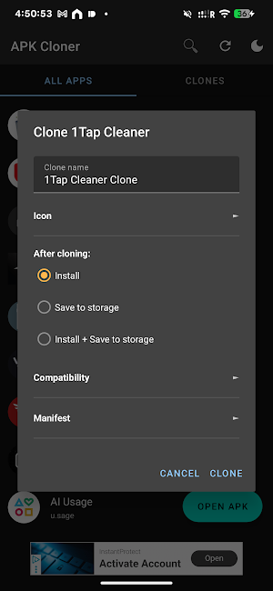 APK Cloner Screenshot 1