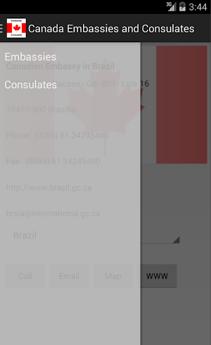 Canada Embassies& Consulates Screenshot 1