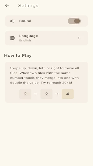 2048 Original: 퍼즐 게임 Screenshot 3