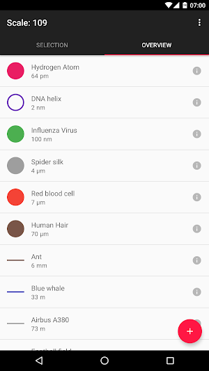 Scale - Size Comparison Screenshot 2