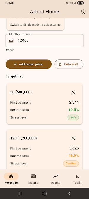 Can I Afford It – Home Screenshot 2