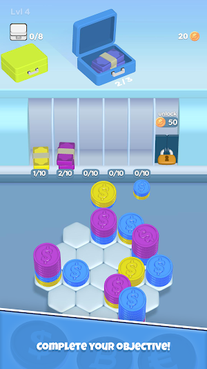 Coin Stack Bills Screenshot 1