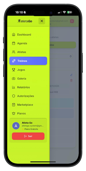 AtletaGo - Gestão de Futebol Screenshot 1