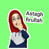 Stiker WA Hijab Muslim Cantik Islami WAStickerApps
