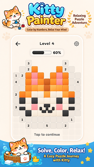 Kitty Painter: Logic Puzzle Screenshot 0