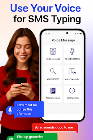 Voice SMS - Type SMS by Speech Screenshot 0
