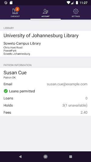 UJ Library Checkout Screenshot 3