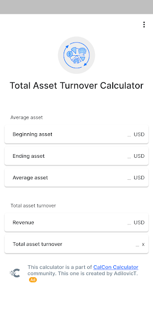 Total Asset Turnover Screenshot 0