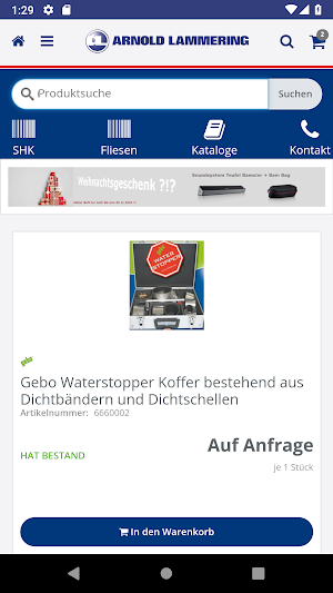 Profiportal Lammering Screenshot 1
