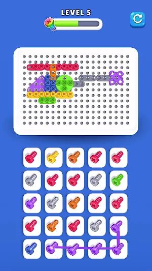 Screw Puzzle - Link and build Screenshot 1